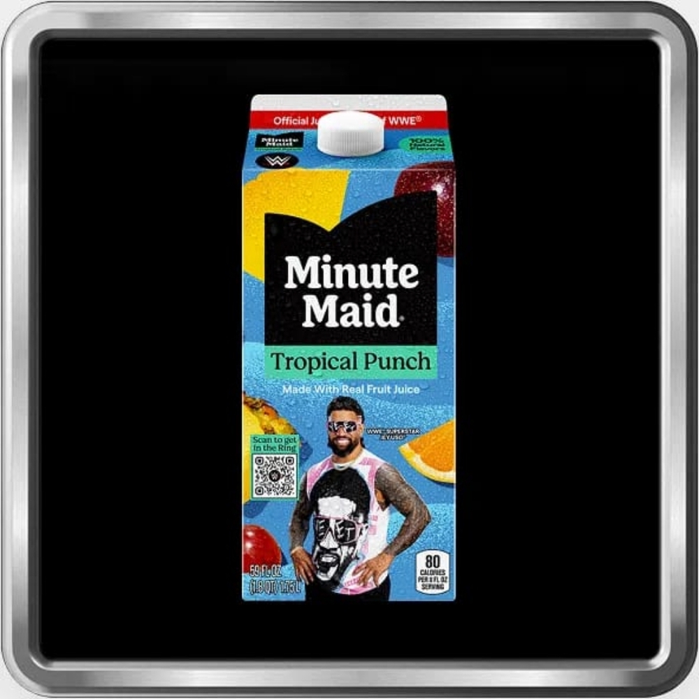 WWE Jey Uso Yeet Edition Minute Maid Juice Bottle 59 fl oz 🔥 Empty 🏆